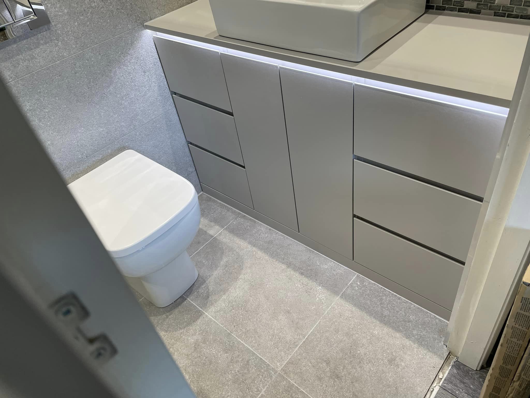 Bespoke cabinet in a bathroom