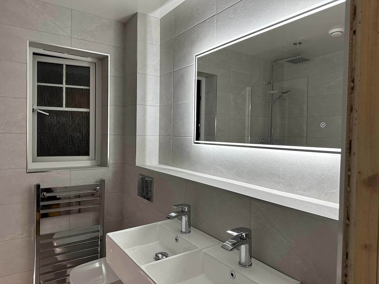 His and Hers sink in a bathroom